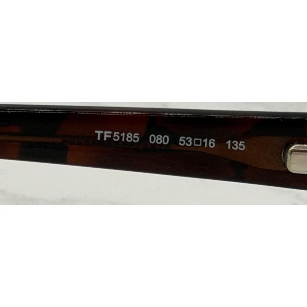 Tom Ford TF5185‎ Eyeglass Frames 53-16-135 Pink Purple Tortoiseshell